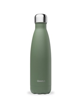 Qwetch Bouteille isotherme inox granit kaki 500ml - 10118